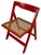 1960s Red Lacquered Trieste Folding Chairs attributed to Aldo Jacober, 1960s, Set of 2 For Sale - Image 5 of 10