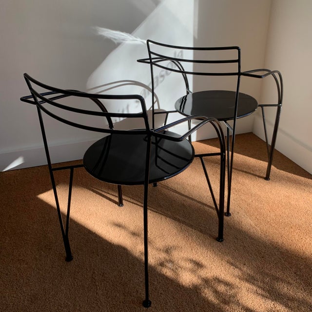 Model Lune d'Argent Chairs by Pascal Mourgue, Set of 4 For Sale - Image 5 of 17