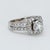 14k White Gold Split-Shank Engagement Ring With Gia Certified Natural Diamonds, Size 5.25 For Sale - Image 4 of 4