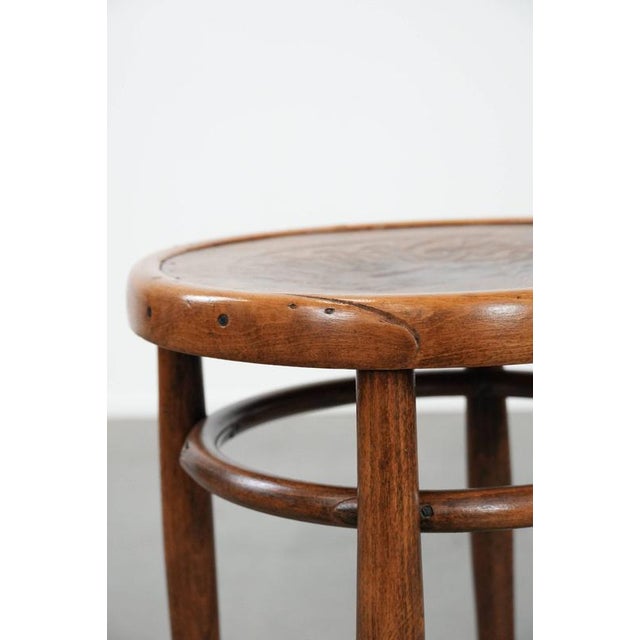 Wood Antique Bentwood Stool, 1890s For Sale - Image 7 of 12