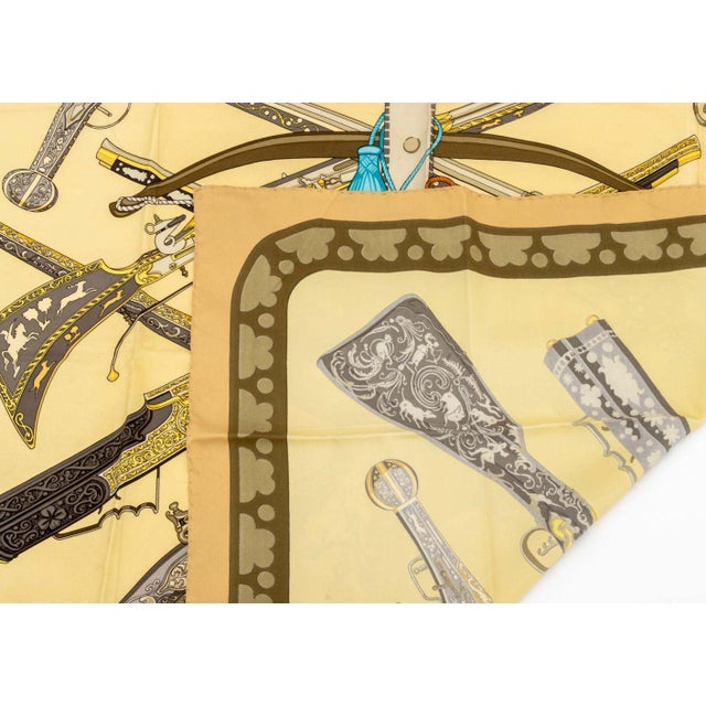 Textile Hermes "Diane" Silk Scarf For Sale - Image 7 of 7