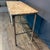Metal French Balcony Console Table With Marble Top & Gold Figural Wrought Iron For Sale - Image 7 of 9