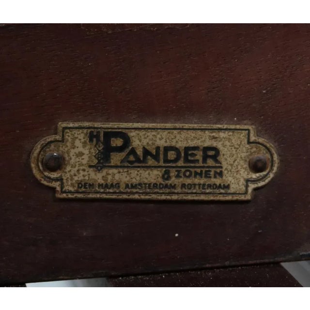 Art Deco Modernist Mahogany High Back Chair by Hendrik Wouda for Pander, 1924 For Sale - Image 10 of 11