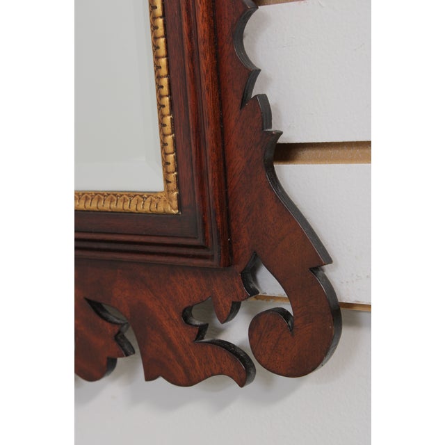 Henkel Harris Mahogany Chippendale Style Mirror For Sale - Image 13 of 16