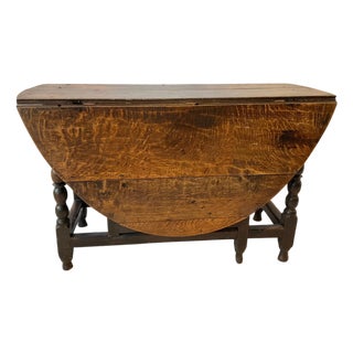 1820s English William and Mary Gateleg Table For Sale