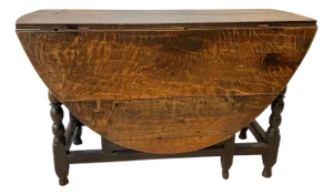 1820s English William and Mary Gateleg Table