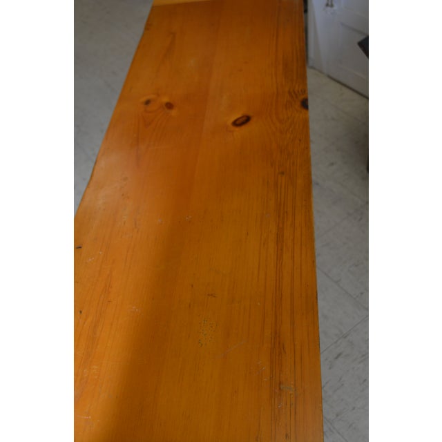 Vintage Thomasville Farmhouse Pine Console / Entry / Sofa Table W/ Pull Out Board! For Sale - Image 12 of 17