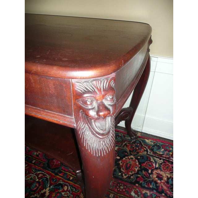 1920's carved wood table. About 48" long x 36" wide. About 36" Tall. From my family home in Grosse Pointe, Michigan. Was...