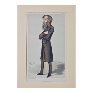 Sir Leslie Ward William Booth, Founder of "The Salvation Army": A 19th C. Vanity Fair Caricature, 1882 For Sale