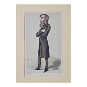 Sir Leslie Ward William Booth, Founder of "The Salvation Army": A 19th C. Vanity Fair Caricature, 1882