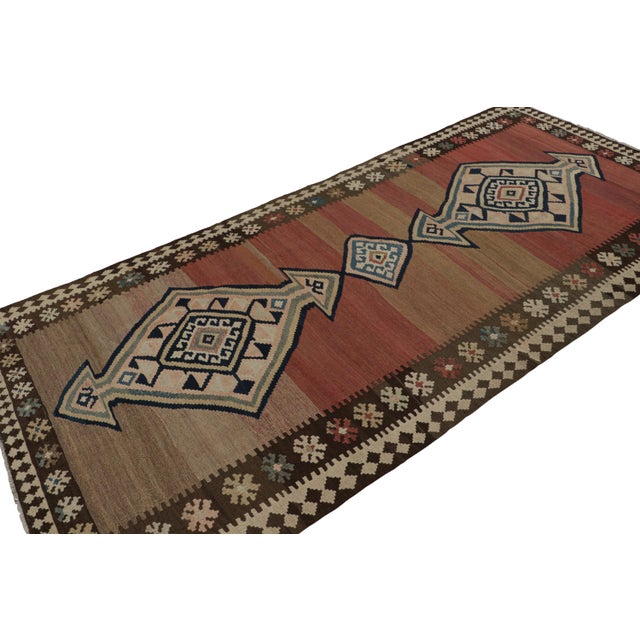 This vintage 5x10 Persian Kilim is a mid-century tribal rug - latest to join our Kilim & Flatweave collection. On the...