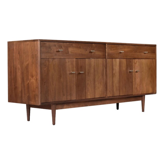 Room & Board Walnut Credenza Tv Stand Entertainment Center For Sale