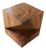 Andrianna Shamaris Wooden Origami Suar Wood Side Table For Sale