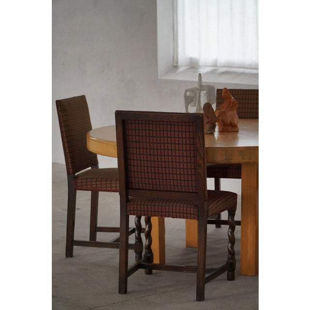 Gillberga Oak Dining Chairs from Nordiska Kompaniet, 1923, Set of 4 For Sale - Image 12 of 18