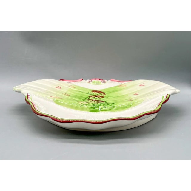 Early 21st Century Traditional French Style Asparagus Plate For Sale - Image 5 of 8
