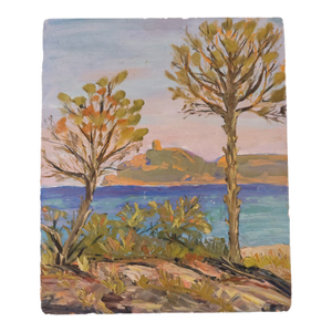 20th Century French Blue Coast Painting