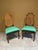 Drexel Heritage Mid-Century Drexel Heritage Side Chairs in Everfast Billiard Green Chenille - A Pair For Sale - Image 4 of 12