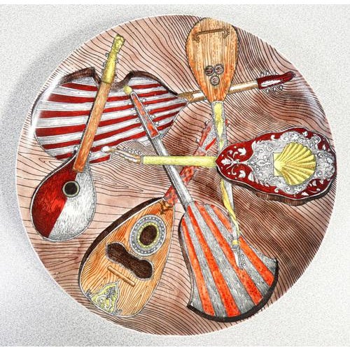 Ceramic Vintage Plates in Porcelain, Set of 6 For Sale - Image 7 of 18