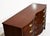 Mid Century Federal Style Mahogany Serpentine Triple Dresser by Dixie For Sale - Image 12 of 12