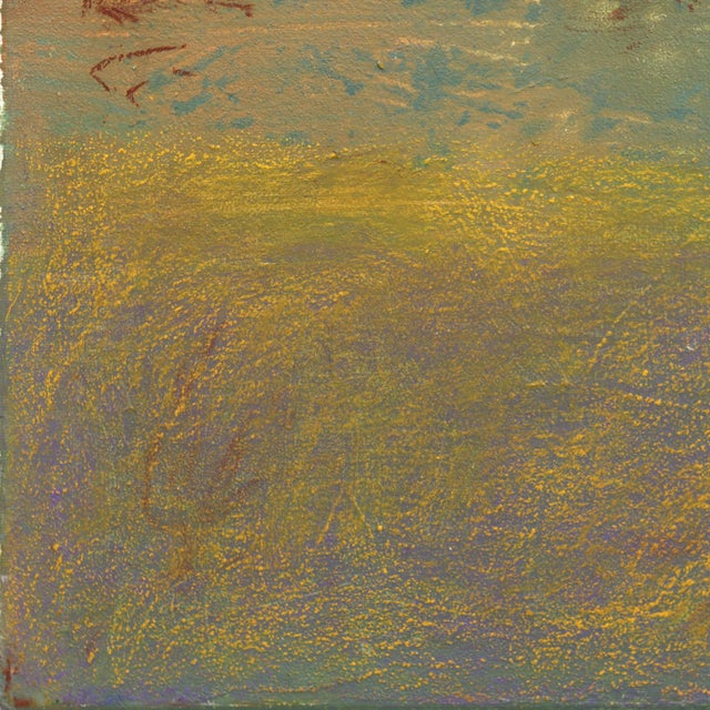 Awh 339 - Abstract Minimalist Textured Layered Colorfield Oil Painting on Canvas Original Artwork by Bernhard Zimmer For Sale - Image 4 of 7