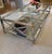 1970s Transitional Glass Metal Coffee Table For Sale - Image 4 of 4