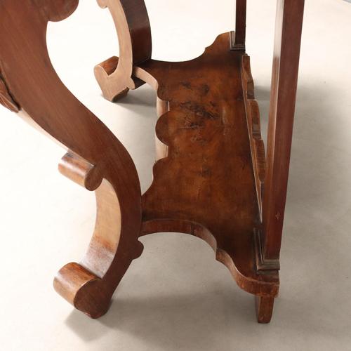 Louis Philippe Mahogany Console Tables, Set of 2 For Sale - Image 6 of 11