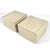 This pair of substantial side tables executed in rich travertine have a wonderful scale and an understated quality with...