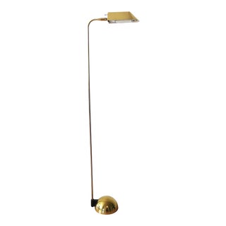 1970s Brass Petite Floor Lamp For Sale