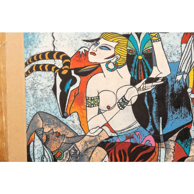 1990s Two Women | Original Tiefeng Jiang Painting For Sale - Image 4 of 6