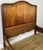 Antique French Style Double Bed Frame with Carved Walnut Headboard For Sale - Image 15 of 18