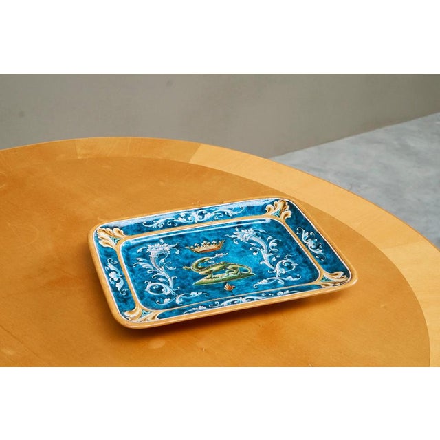 Renaissance Style Ulysse à Blois Dish in Earthenware, France, 19th Century For Sale - Image 4 of 12