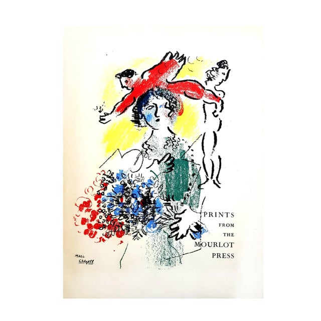Marc Chagall - Cover - Original Lithograph 1964 For Sale - Image 6 of 7