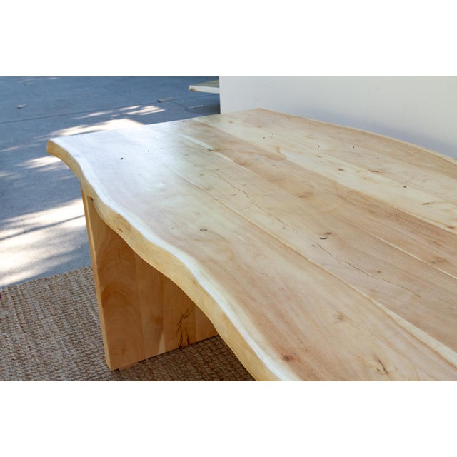 84" Long Driftwood Monolith Live Edge Dining Table For Sale - Image 4 of 10