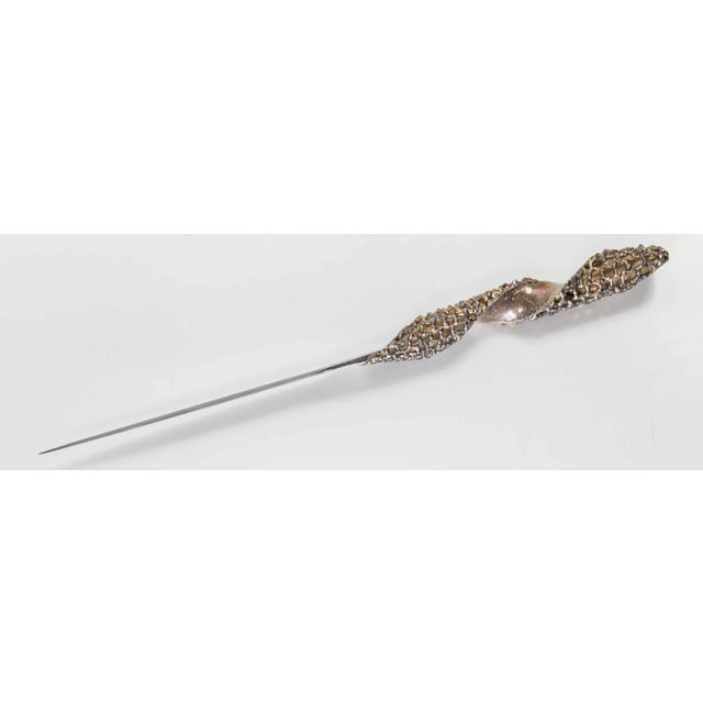 Stuart Devlin 1970's Modernist Brutalist Sterling Silver Letter Opener by Stuart Devlin London For Sale - Image 4 of 12