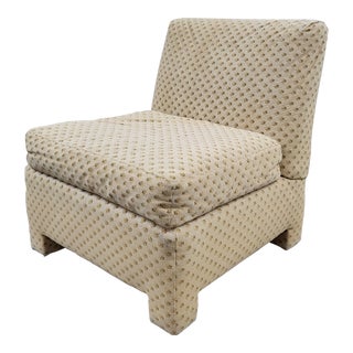 1970s Slipper Chair by Bloomingdale's Tuxedo Park Collection For Sale