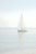 Minimalist Sailboat Seascape, Coastal Fine Art Print, 24″ × 36″ For Sale