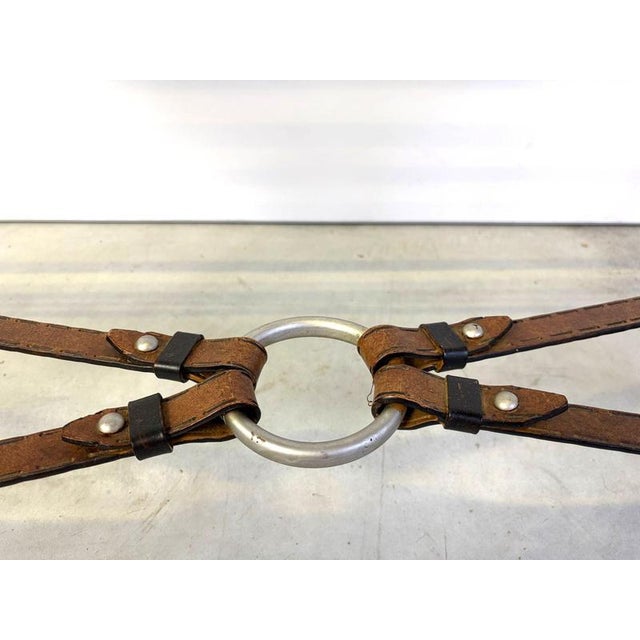 Vintage Console Table in Faux Leather, 1970s For Sale - Image 9 of 11