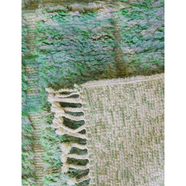 Textile Green Moroccan Contemporary Rug - 11.3 X 8.3 Ft For Sale - Image 7 of 9