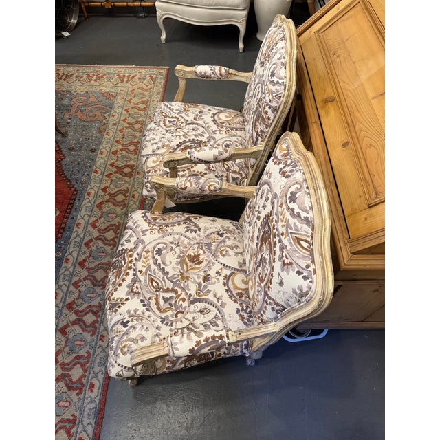 Mid 20th Century Vintage French Side Chairs For Sale - Image 4 of 7