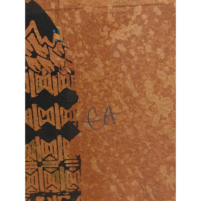 Red 1979 Lebadang “Joyeux” Signed e.a. Artist’s Proof Serigraph, Framed With Documentation For Sale - Image 8 of 14