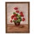 Vintage Floral Still Life Oil Painting Red Geraniums in Ornate Gilt Frame - Signed by David For Sale