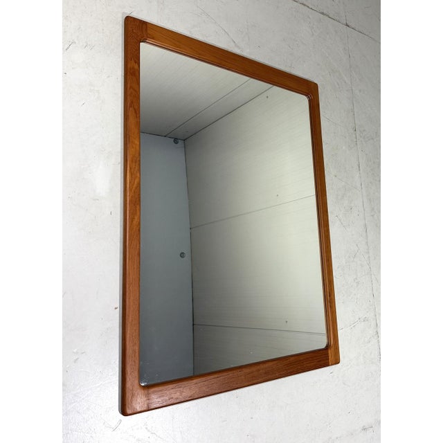 Danish Teak Wall Mirror from Silkeborg Møbelfabrik, 1960s For Sale - Image 9 of 13
