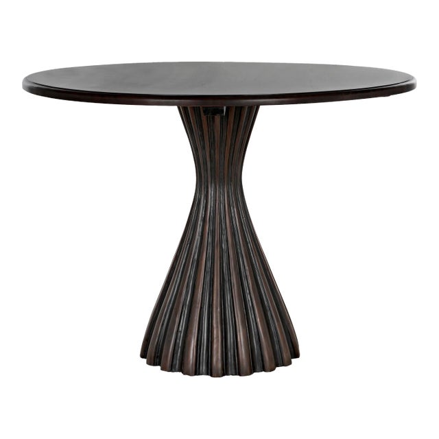 NOIR Osiris Dining Table, Pale Rubbed with Light Brown Trim For Sale