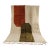 Contemporary Orange Green Color Block Wool Moroccan Rug For Sale
