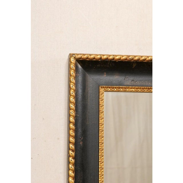 Vintage American Black & Gold Mirror For Sale In Atlanta - Image 6 of 11
