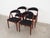 The set of four chairs was made in the 1970s, designed by leading Danish designer Kai Kristiansen. Model no. 31. The...