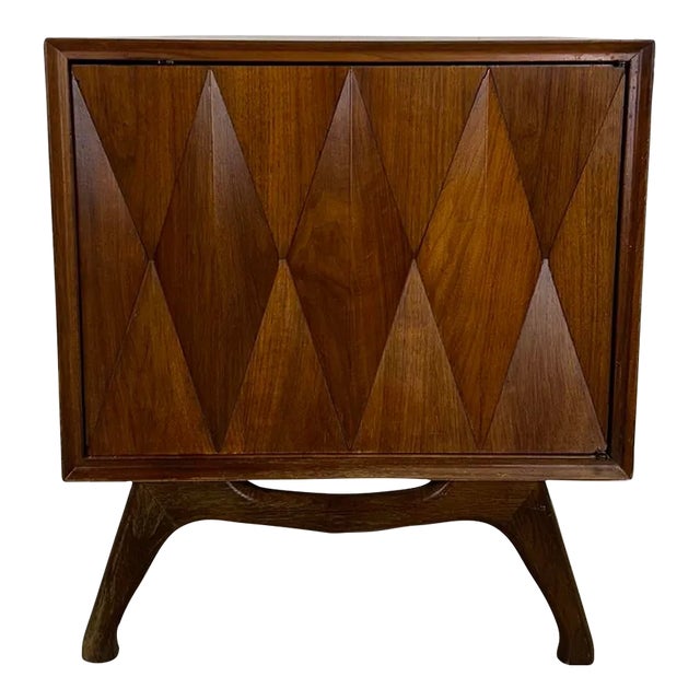 Mid Century Modern Nightstand by Albert Parvin for American of Martinsville For Sale