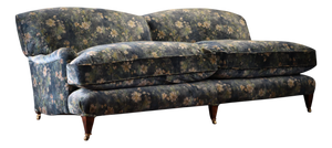 Large Vintage Two-Seater Sofa in Velvet by George Smith, 2010s