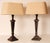 Traditional faux bronze table lamps with a classic appearance, dating from the late 20th century. Style:...