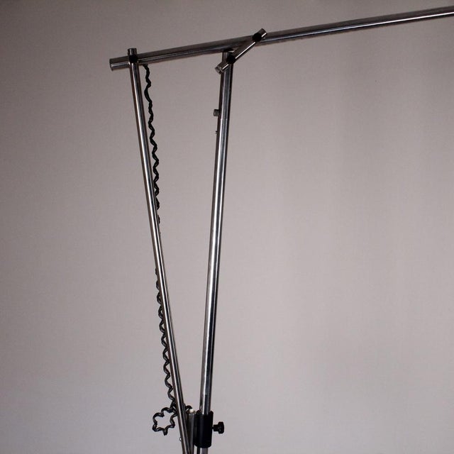 Italian Floor Lamp in Extensible Steel For Sale - Image 5 of 6